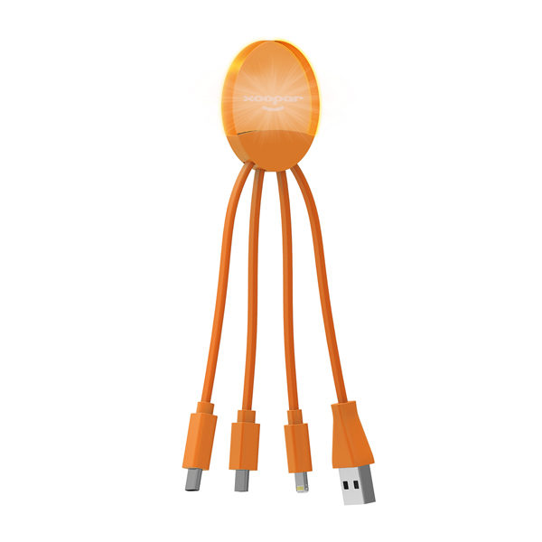 3180 pomarańczowy orange ILO CABLE adapter LED do ładowania